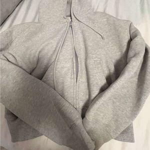 Aritzia grey zip up